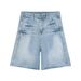 Vintage Distressed Denim Shorts For Men & Women – Relaxed Fit, Frayed Hem, Summer Casual Wear, Plus Size Options Available_mkmklike.com