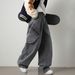 Men's Distressed Washed Cargo Jeans Side Pocket Loose Fit Straight Leg Trousers Autumn Style Trendy_mkmklike.com