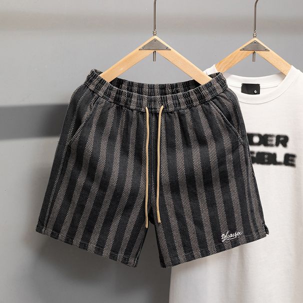 Men's Clothing Beach Pants Thin Summer Three Quarter Pants Trend New Loose Color Matching Casual Sports Men's Fashion Shorts_mkmklike.com