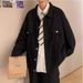 Cowboy Jacket Men's Autumn Retro Collar Workwear Jacket Couple's Casual Top_mkmklike.com