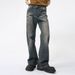 Deconstructed High-Street Jeans – Distressed Washed Flare Denim With Raw Hem (Summer Edition, S-XXL, Cotton Blend)_mkmklike.com