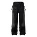 Men's Clothing Fashion Brand Personality Retro Street Men And Women All Match High Street Nostalgic Washed Drape Wave Casual Short Length Jeans_mkmklike.com