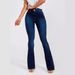 2025 spring new cross border European and American foreign trade high waist slim stretch flared jeans women's trousers_mkmklike.com
