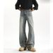 Men's High Street Handsome Loose Casual Versatile Wide Leg Straight Pants_mkmklike.com