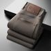 High-end European Jeans Men's Autumn And Winter 2025 New Amber Gray Lyocell European Light Luxury Business Straight Pants_mkmklike.com