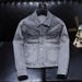 Loom European Station Autumn New Unisex Slim Fit Gray Jacket Denim Coat Top_mkmklike.com