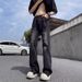 Men's High-Waist Straight Leg Bootcut Jeans Ripped Style Yellowish Brown Retro High Street Cool And Stylish For Summer_mkmklike.com