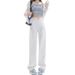 2025 Summer Trend Light Color Straight Jeans For Women Loose Fit Tall Extended Wide Leg Floor-Length Pants_mkmklike.com