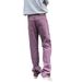 American Washed Vintage Purple Red Jeans For Men, Trendy And Casual, Versatile, Loose Straight Leg Workwear Pants_mkmklike.com
