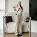 Lyocell Tencel Jeans For Women 2026 Summer New Drawstring Loose Fit Draped Ice Silk Casual Wide-Leg Straight Pants_mkmklike.com