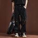 Men's Streetwear Distressed Wide-Leg Jeans - Oversized Straight Fit With Splatter Paint & Ripped Details_mkmklike.com