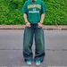 Men’s Cargo Wide Leg Jeans – Streetwear Multi-Pocket Denim Pants, Hip Hop & Urban Style, Loose Fit Comfort, Classic Blue & Black_mkmklike.com