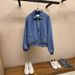 Pulse Pulse High Version 2025 Miu Spring New European And American Style Men's Fashion Sports Casual Denim Jacket_mkmklike.com
