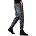 Men's Clothing Heavy Weight Design Stitching Overalls Trendy Loose Casual Leggings Pants_mkmklike.com
