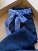 2026 New Women's Straight-Leg Jeans, High-Waisted, Commuter Style, Bow Tie Straps, Patchwork Design, Comfortable And_mkmklike.com