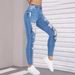 Women's High Waist Ripped Stretch Skinny Jeans - Trendy Distressed Denim Pants With Comfort Fit (S-XXL, Light Blue)_mkmklike.com