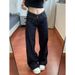 American-style Double-waistband Non-tight-fitting Flared Jeans For Women, 2026 New Niche Slim-fit Versatile Low-waist_mkmklike.com