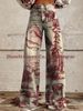 2025 Independent Website Xiyin European And American Foreign Trade Plus Size Casual Printed Jeans Wide Leg 3D_mkmklike.com
