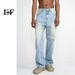 Men's Clothing 2025 New Korean Loose Casual Trousers Trendy White Design Mid Waist Jeans_mkmklike.com