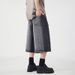 Men's Trendy Distressed Jeans Summer Washed Capri Pants Relaxed Stylish Artistic Fashionable Casual Denim Shorts_mkmklike.com