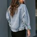K Women's Long Sleeve Leopard Print Patchwork Denim Jacket_mkmklike.com