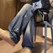 American Retro Embroidery Personalized Letters Gradual Change Jeans Men's Spring And Autumn Loose Straight Wide-leg Trousers Trendy Brand_mkmklike.com
