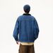 High-end Washed Corduroy Patchwork Turn-down Collar Denim Men's Autumn Loose Casual Blue Jacket Top_mkmklike.com
