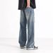 Men's American Style High Street Loose Straight Leg Jeans Casual Trousers Spring Summer New 2025_mkmklike.com