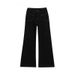 New Autumn Black Plus-size Stretchy Flared Jeans For Women With A Pear-shaped Figure, Loose Fit, High-waisted, Slimming_mkmklike.com
