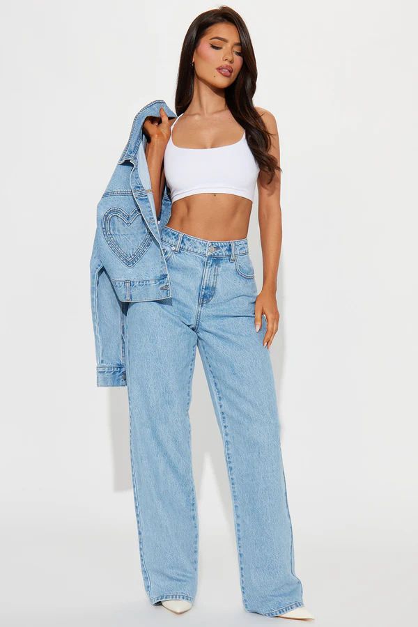 Heart Pocket Relaxed Fit Jeans For Women – Sweet & Stylish Comfort Stretch Denim Pants_mkmklike.com