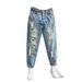 Men's Clothing Slim Fitting Pants Spring And Summer New Men's Clothing Ripped Casual Beggar Pants Men_mkmklike.com