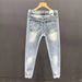Men's Distressed Slim Fit Jeans - Stretch Skinny Ripped Denim Pants, Cropped Ankle-Length Casual Streetwear_mkmklike.com