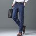 Suitable For All Seasons Luqishi Jeans Men's Business Casual Straight Pants Live Streaming Style_mkmklike.com