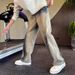 Men's Straight Leg Jeans Trendy Brand Heavyweight Casual Pants High End Washed And Distressed_mkmklike.com