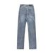 American Style Washed Denim Straight-Leg Men Ins Trendy Brand High Street Loose Casual Dad Pants_mkmklike.com
