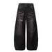 Men's Retro Straight Leg Jeans High Waisted Slimming Loose Fit Floor Length Black Gray Spring Autumn New Style American Denim_mkmklike.com