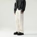 Men's Clothing & Archer0603 & Off White Splashed Design Pure Cotton Straight Leg Pants Minimalist Ripped Versatile Jeans For Men_mkmklike.com