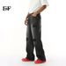 EF JEANS | 2025 Spring New American Street Ripped Jeans Middle Waist Skinny Black Trousers Trendy Men_mkmklike.com