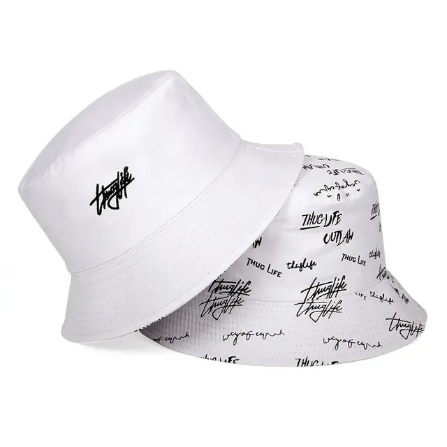 Hot Sale Unisex Letter Embroidery Printing Personality Bucket Hats Fishermen Caps Outdoor Casual Cap Sunscreen Hat_mkmklike.com