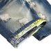 "Men's Distressed Denim Shorts – Retro Washed Blue & Black, Slim Fit, Stretch Comfort (Sizes 28-42)"_mkmklike.com