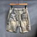 Men's Clothing Ripped Beggar Shorts Men's Straight Loose Denim Shorts Light Colored All Match Shorts Summer Thin Style_mkmklike.com