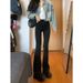 White Stretchy Bootcut Jeans Women, New Spring Style, Slim-fit, Slightly Flared, Extra-long For Tall Individuals,_mkmklike.com