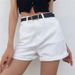 Women's High-Waisted Denim Shorts Summer 2022 Style Loose Fit Slimming Rolled up Hem A-Line Wide Leg Hot Pants Hot Girl Look_mkmklike.com