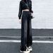 Plus-size Women's High-waisted Loose New Straight-leg Pants, Floor-length, Versatile, Slimming, Autumn Wide-leg Jeans,_mkmklike.com