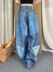 Women’s Clothing large size patch patchwork printed jeans women's autumn and winter new hot girl design mopping trousers_mkmklike.com
