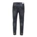 Men's Distressed Denim Jeans - Slim Fit High Street Ripped Washed Blue Jeans For Casual Wear Fashionable And Trendy_mkmklike.com