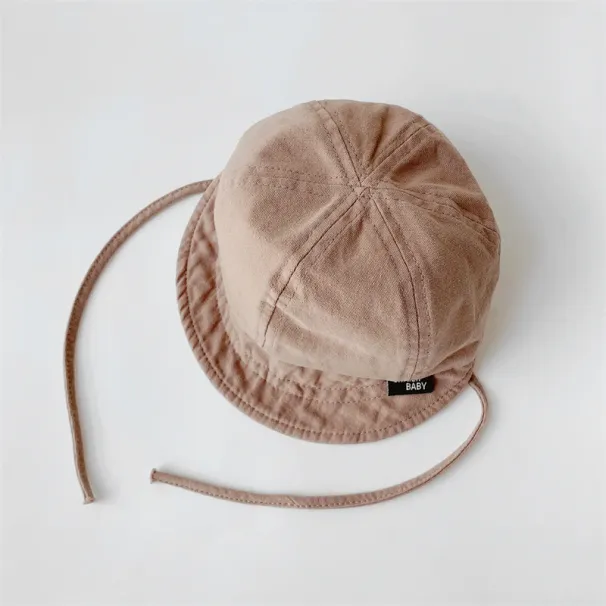 Hot Sale Soft Brim Baby Hat Solid Color Cotton Kids Boy Girls Baseball Cap Outdoor Casual Spring Summer Toddler Infant Sun Visor_mkmklike.com