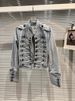 Women's Slimming Stand Collar Long Sleeve Denim Jacket Heavy Industry Motorcycle Short Trendy Top For Spring Autumn Winter_mkmklike.com