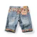 The 2025 New Design Style Of Jeans Features Unique Patchwork Color-blocking Look For A Handsome Five-inch And Short_mkmklike.com