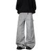 "Korean Drop-Crotch Trousers – Wide-Leg Streetwear Pants With Raw Hem (S-3XL, Washed Blue/Black)"_mkmklike.com